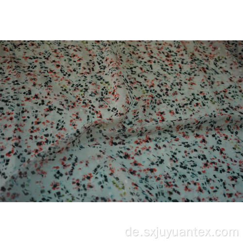 100% Polyester Swiss Dot Clip Jacquard Chiffon Stoff